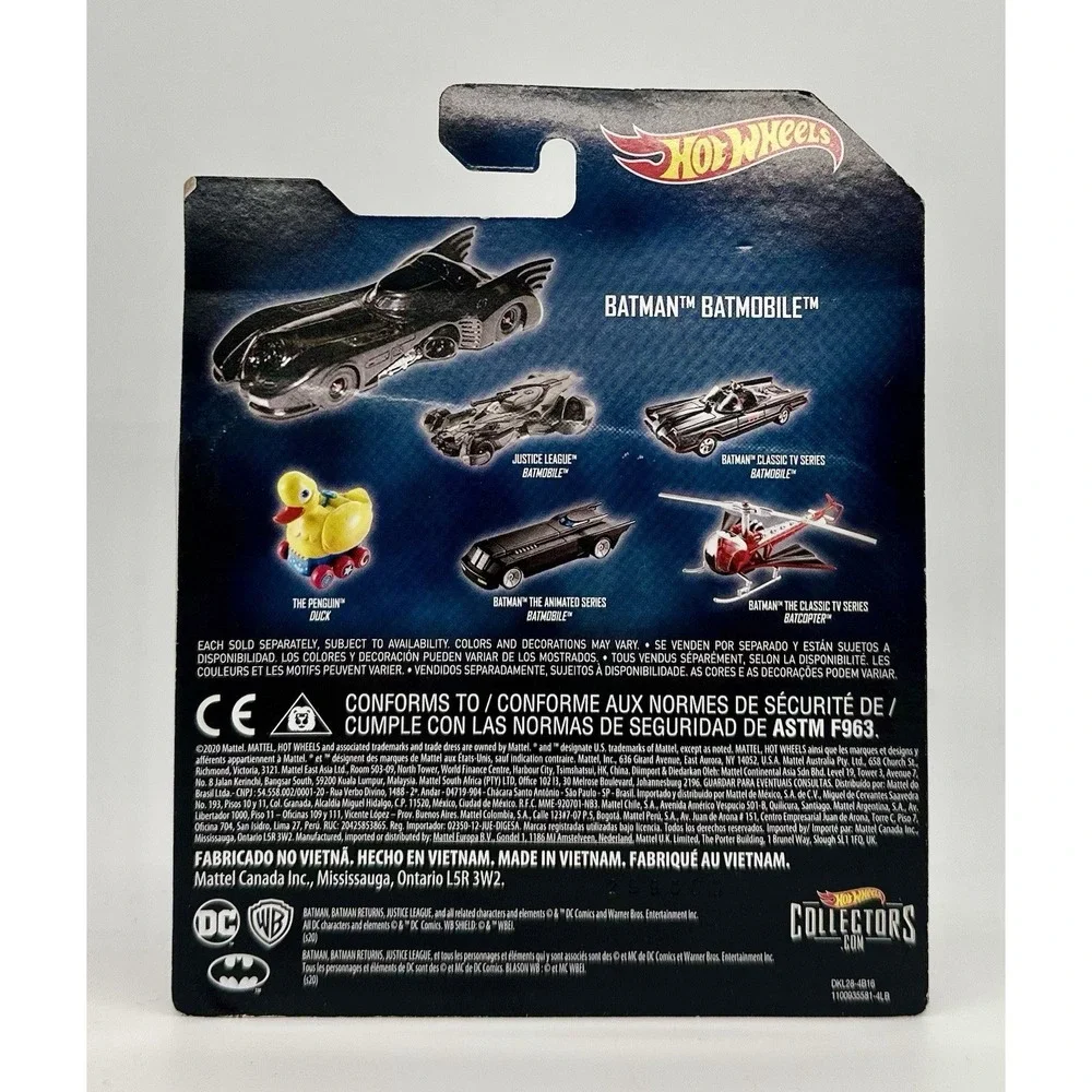 Hot Wheels Batman Lot of 4 Batmobile 1989 Bat-Ski Boat TV Series 1940's 1:50 NIB